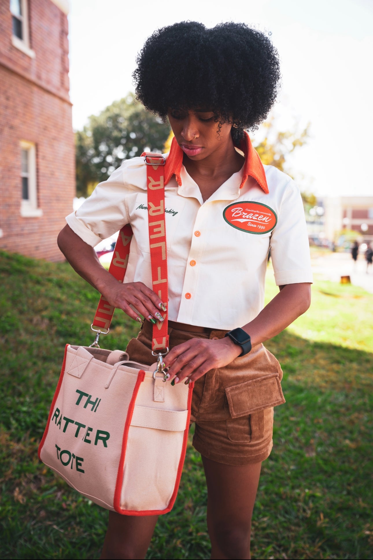 Rattler Cropped Work Shirt