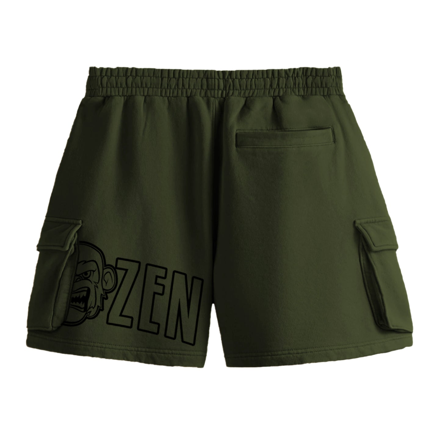 Split cargo shorts