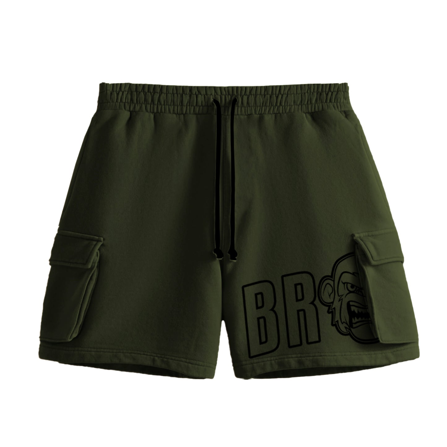 Split cargo shorts