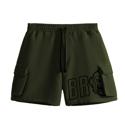 Split cargo shorts