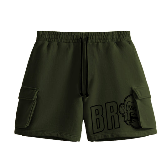Split cargo shorts